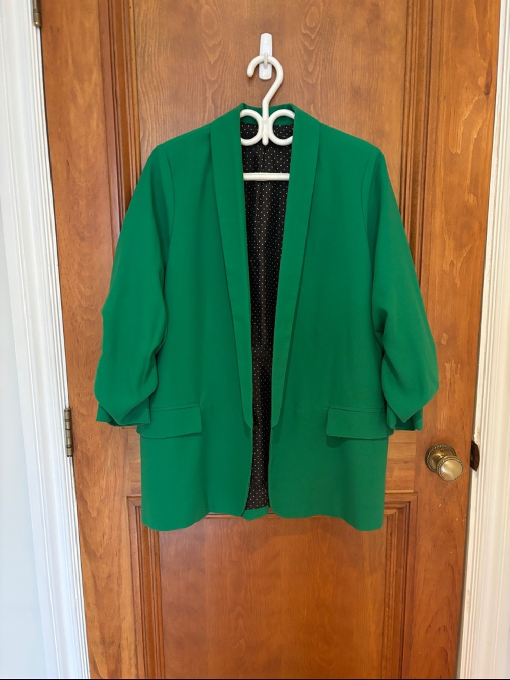 Women's Emerald Open-Front Blazer Jacket